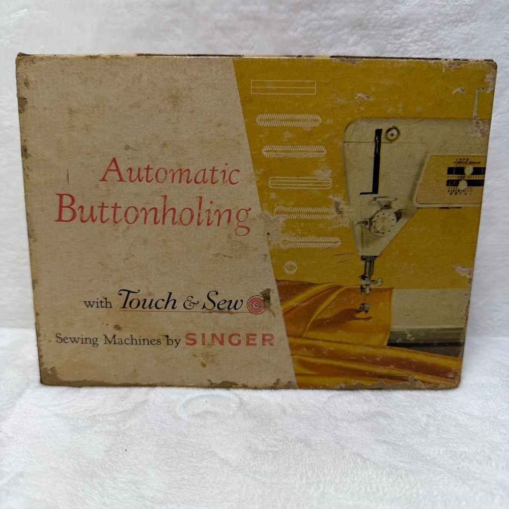 Singer Automatic Buttonholing Attachment 161829 Touch & Sew Zig-Zag‎ Vintage Set